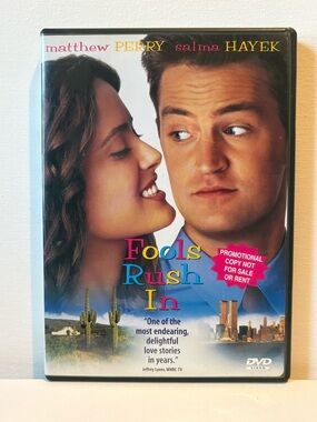 Fools Rush In Matthew Perry & Salma Hayek 1996 DVD Movie Promotional Copy